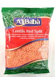 LENTILS RED SPLIT ALI BABA 500g