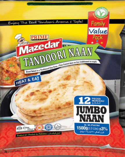 Mazadar Frozen Tandoori Naan Catering 1.5kg Pack