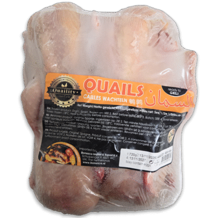 Cleaned HALAL Quails  Tray (XL 170-190g)  680g